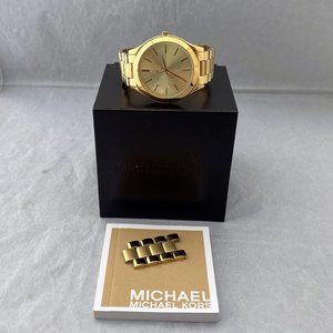 Michael Kors Women’s Runway Watch- Gold MK-3179